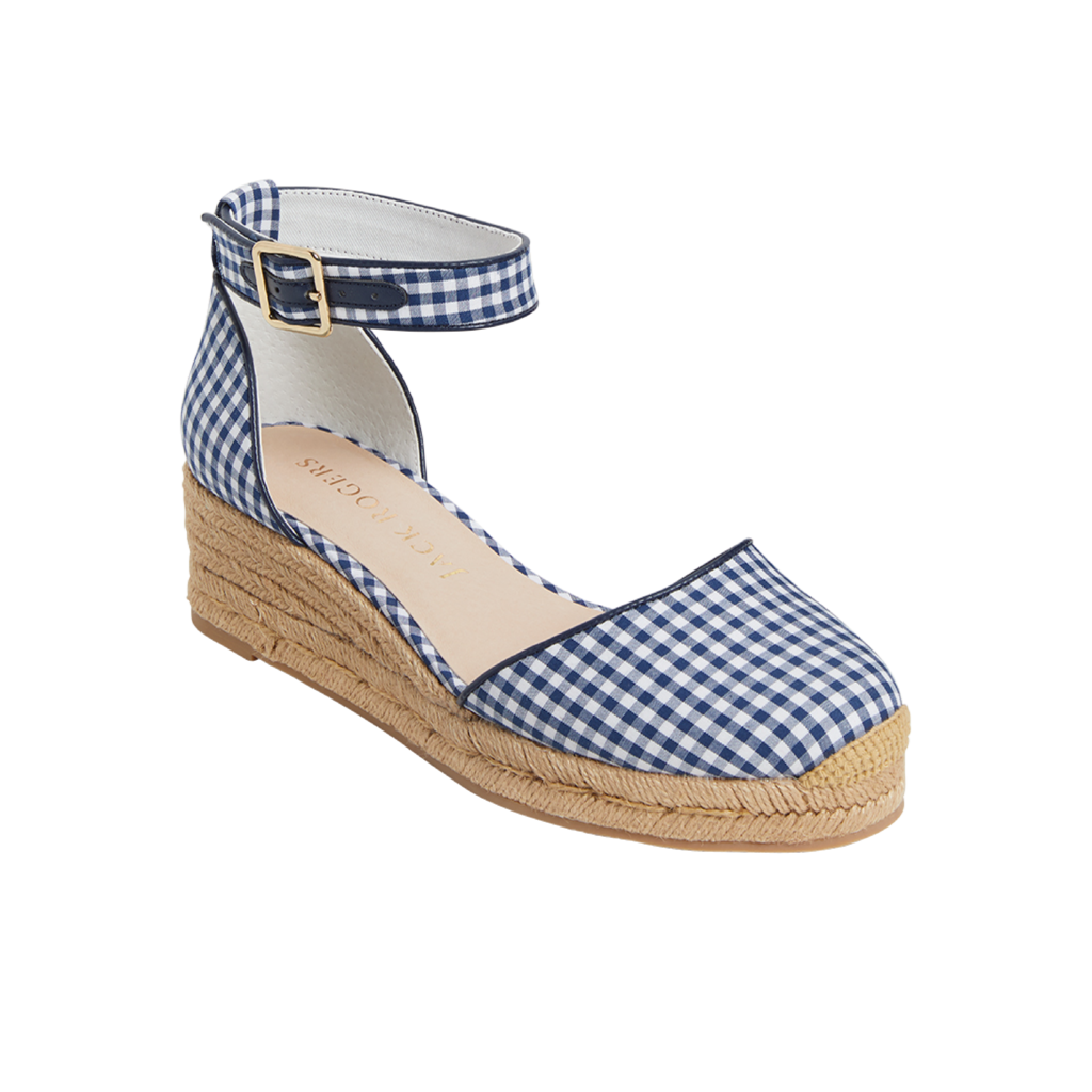 Gingham Palmer Mid Wedge - Click Image to Close
