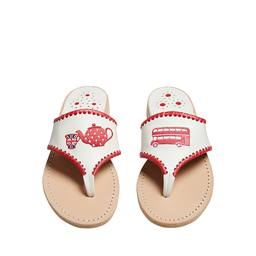 Embroidered London Sandal - Click Image to Close